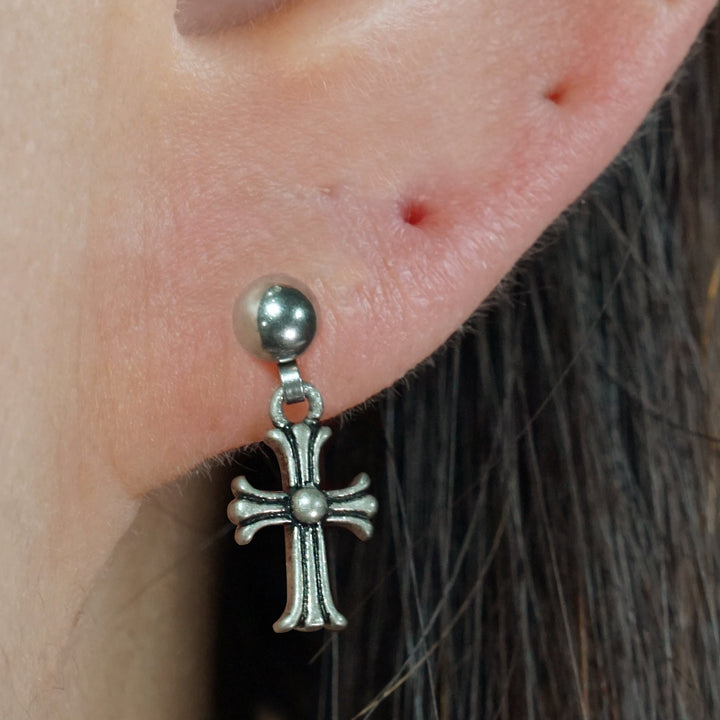 cross earrings 