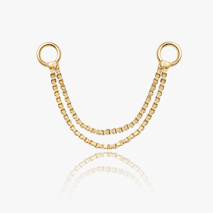 double chain earring​