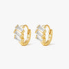 gold huggie earrings