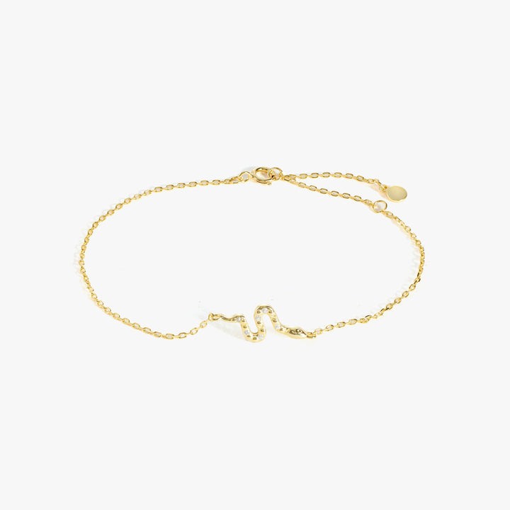 Gold Thin Snake Bracelet | Stacking Bracelet