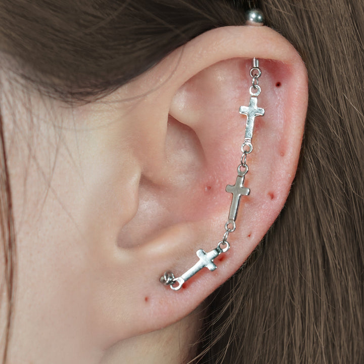 cross earring 