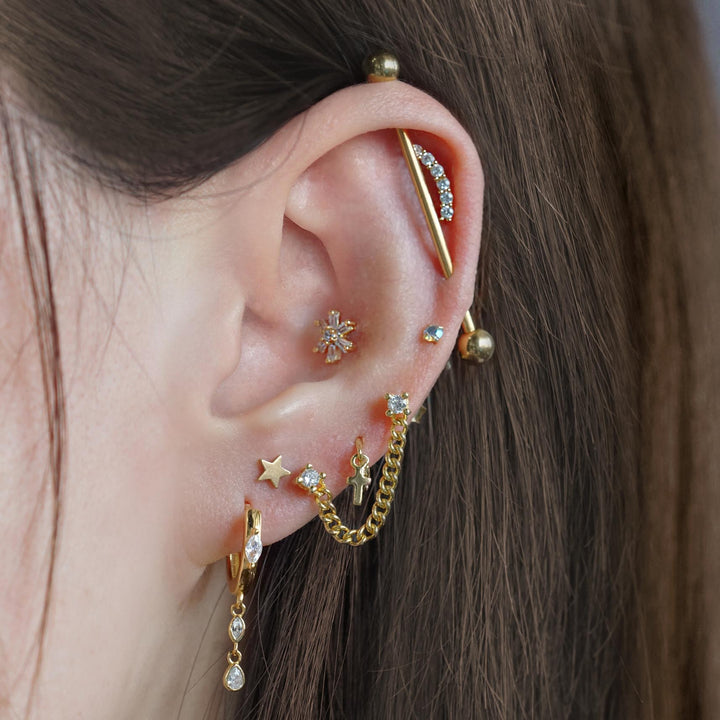 diamonod hoop earrings