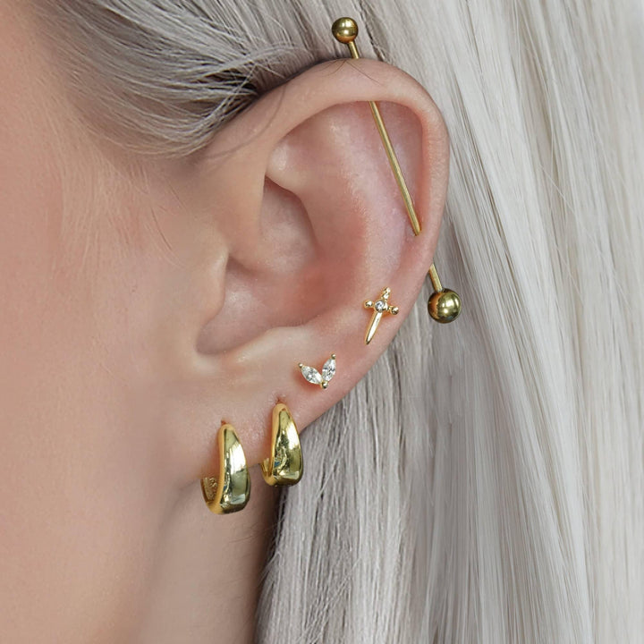 Chunky Small Hoop Earrings - EricaJewels 