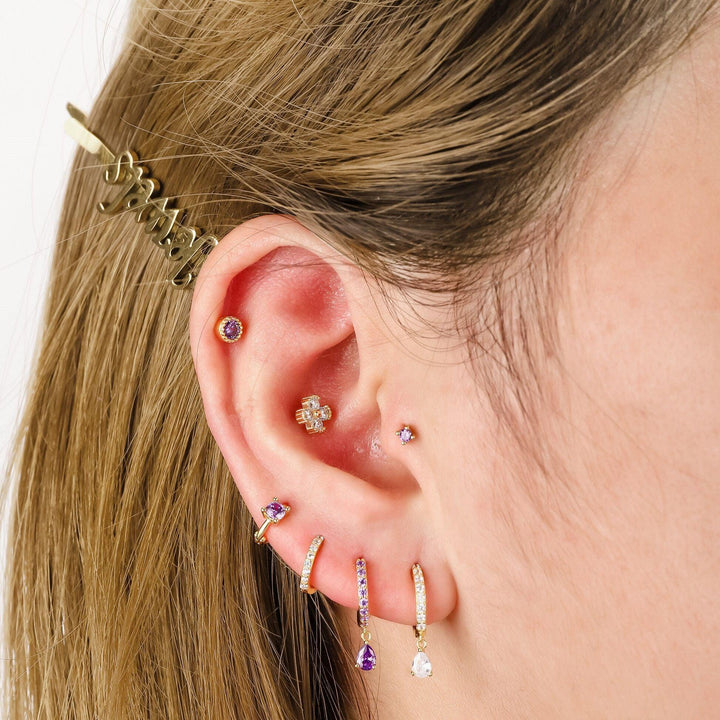 rainbow hoop earrings 