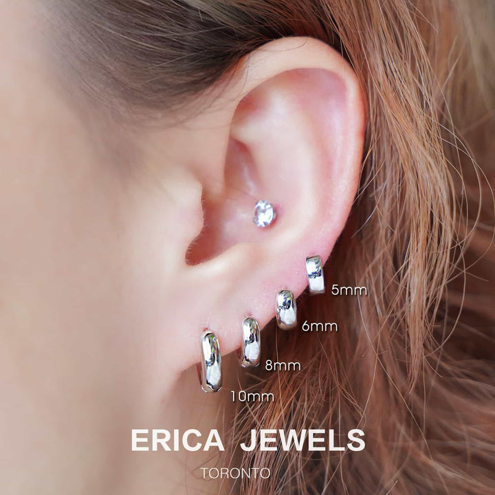 Chunky Hoop Earrings - EricaJewels