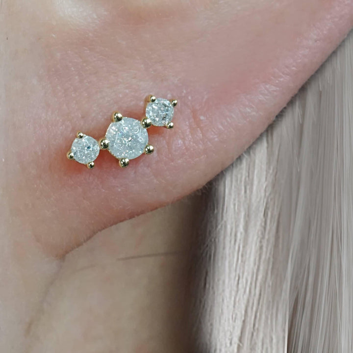 Trinity Forst White Cartilage Piercing Earrings - EricaJewels
