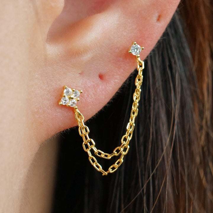 double-piercing-earrings-chain