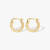 Kendall-Inspired Paved Crystal 3A CZ Hoop Earrings