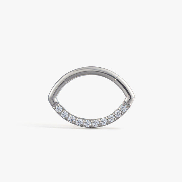 Marquise Shape Crystal 3A CZ Daith Jewelry & Septum Rings