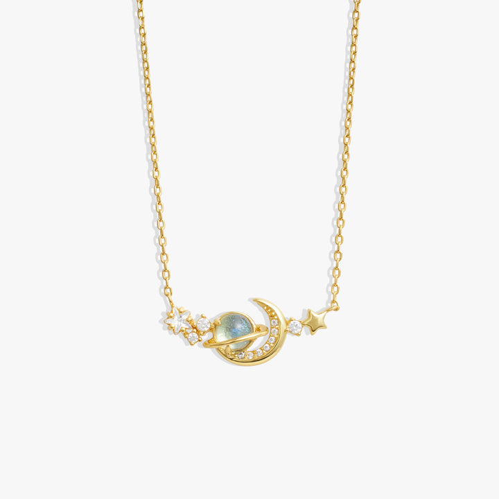 gold moon necklace 