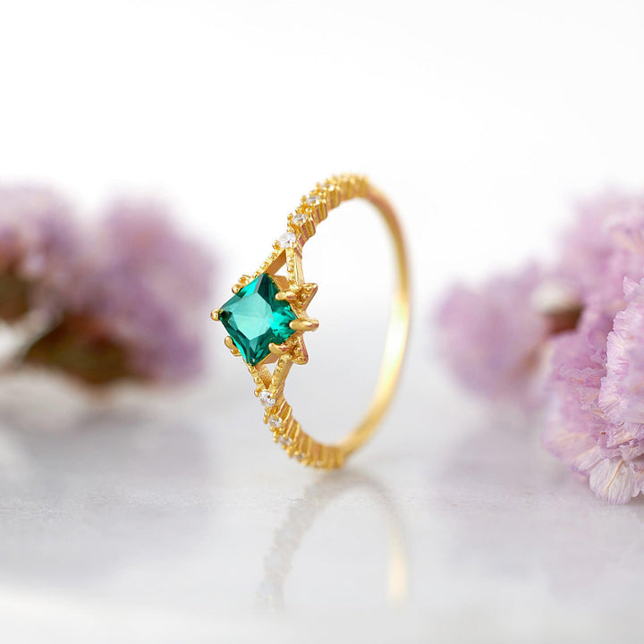 Emerald Green Promise Ring 