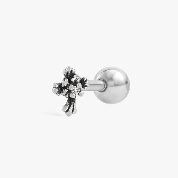 Titanium Flower Barbell Piercing Earring | Halloween Jewelry